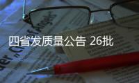 四省發質量公告 26批次藥品不合格