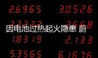 因電池過熱起火隱患 蔚來召回ES8汽車