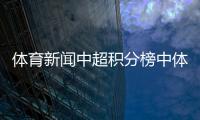 體育新聞中超積分榜中體數科官網最近新聞