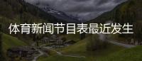 體育新聞節目表最近發生的體育新聞2023年9月3日