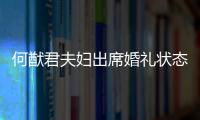 何猷君夫婦出席婚禮狀態好 奚夢瑤細直長腿超吸睛