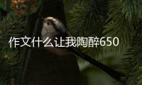 作文什么讓我陶醉650字（作文什么讓我陶醉）