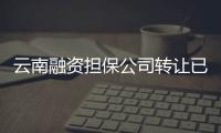 云南融資擔保公司轉讓已經換完證了