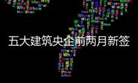 五大建筑央企前兩月新簽合同總額超1.1萬億元，建筑業景氣度繼續回暖