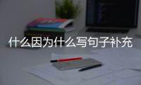 什么因為什么寫句子補充完整（什么因為什么寫句子）