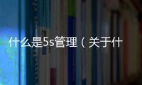 什么是5s管理（關(guān)于什么是5s管理的基本情況說明介紹）