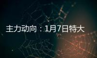 主力動向：1月7日特大單凈流出43.48億元