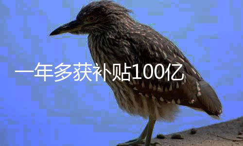 一年多獲補貼100億 可再生能源電價2年內或翻倍