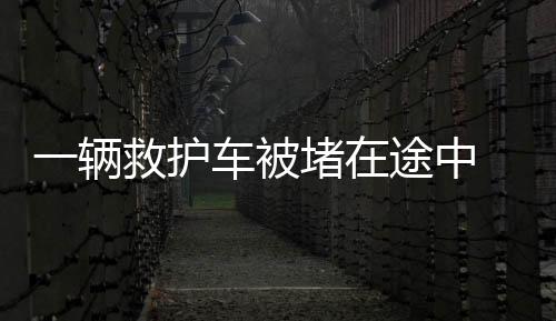 一輛救護車被堵在途中 100多輛私家車聽到救護車鳴笛自覺靠邊讓行