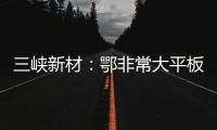 三峽新材：鄂非常大平板玻璃企業,行業資訊