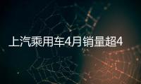 上汽乘用車4月銷量超4.1萬 占比最高車企