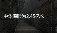 中華保險為2.45億農(nóng)戶提供近1.67萬億元農(nóng)保服務(wù)