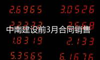 中南建設前3月合同銷售額增長124.3%至484.2億 3月新增6個項目