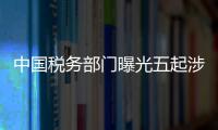 中國稅務部門曝光五起涉稅案件