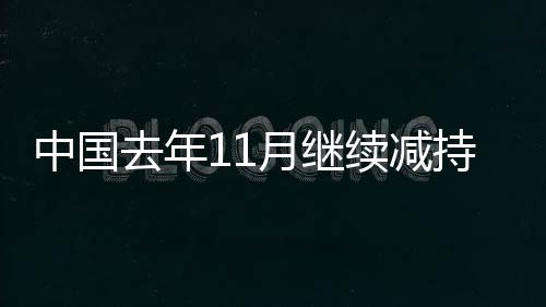 中國去年11月繼續(xù)減持美國國債