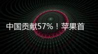 中國貢獻57%！蘋果首次單季度營收超1000億美元