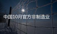 中國10月官方非制造業PMI降至57.7