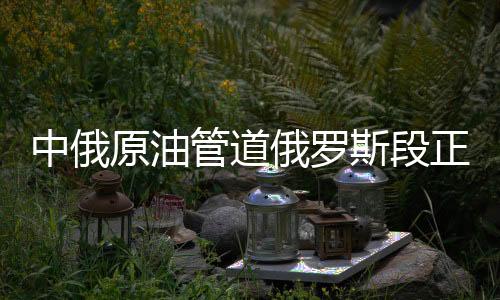 中俄原油管道俄羅斯段正式注油