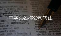 中字頭名稱公司轉讓