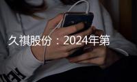 久祺股份：2024年第一季度凈利潤214938萬元同比增長5506%