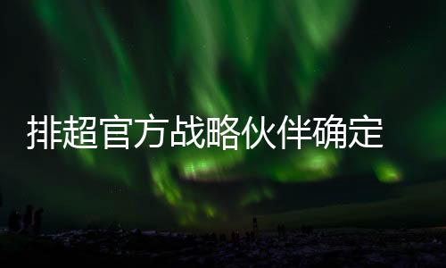 排超官方戰略伙伴確定 男女排聯賽總時長5個月！