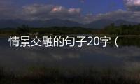 情景交融的句子20字（情景交融的句子）