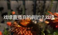 戲緣直播真的假的？戲緣直播怎么看直播？戲緣直播打不開怎么辦？