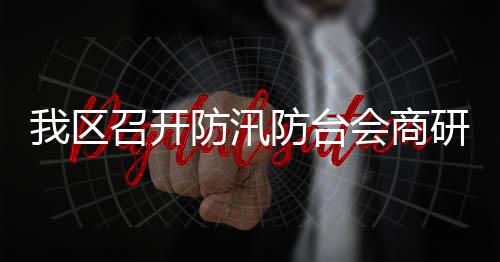 我區(qū)召開防汛防臺會商研判會