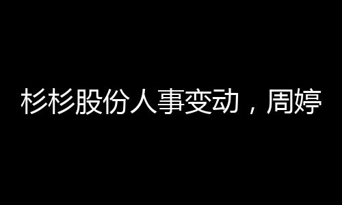 杉杉股份人事變動，周婷出任董事長