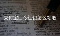 支付寶口令紅包怎么領取別人的（支付寶口令紅包怎么領取）