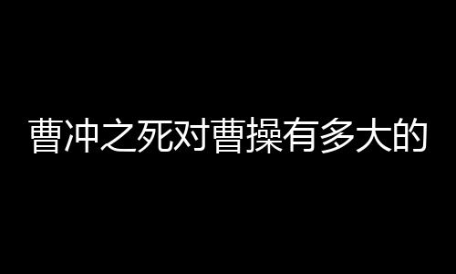 曹沖之死對曹操有多大的打擊（曹沖之死）