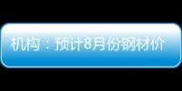 機構：預計8月份鋼材價格或先強后弱