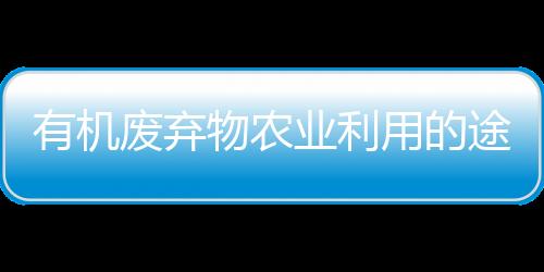 有機廢棄物農業利用的途徑與技術