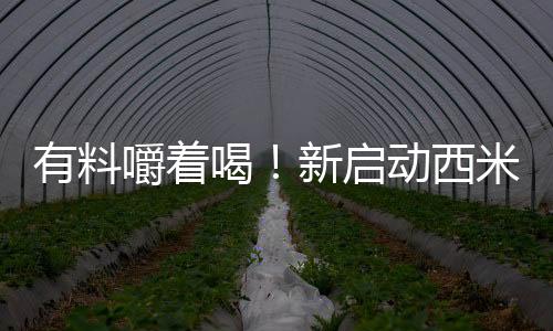 有料嚼著喝！新啟動西米露飽滿嚼勁，美味更徹底！