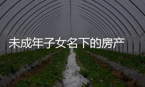 未成年子女名下的房產 離婚時如何確權