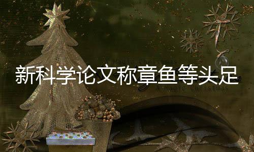 新科學(xué)論文稱章魚等頭足類動物可能起源于外太空