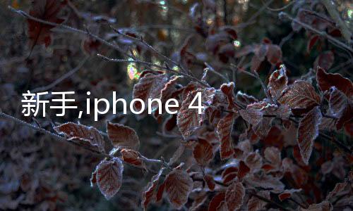 新手,iphone 4應該怎樣下載怪物獵人