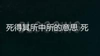 死得其所中所的意思 死得其所的所是什么意思