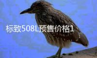 標(biāo)致508L預(yù)售價格16萬元起 軸距加長112mm