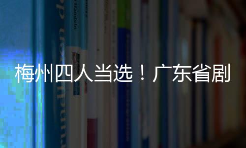 梅州四人當(dāng)選！廣東省劇協(xié)新一屆主席團(tuán)選舉產(chǎn)生