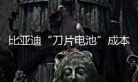 比亞迪“刀片電池”成本下降達20%，股價連日大漲近16%