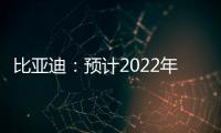 比亞迪：預(yù)計(jì)2022年凈利超160億