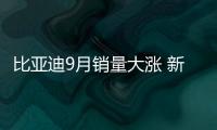 比亞迪9月銷量大漲 新能源車首次突破2.5萬輛