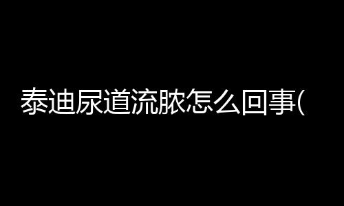 泰迪尿道流膿怎么回事(泰迪狗狗尿道紅腫,狗狗總是舔)