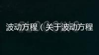 波動方程（關于波動方程的基本情況說明介紹）