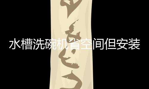 水槽洗碗機省空間但安裝難？選卡薩帝，臺面、水電一站到位