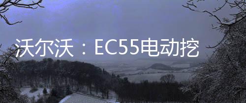 沃爾沃：EC55電動挖掘機，助您開創新商機！