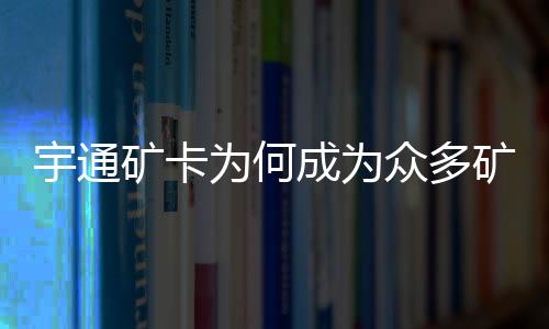 宇通礦卡為何成為眾多礦山首選？聽聽媒體大咖怎么說