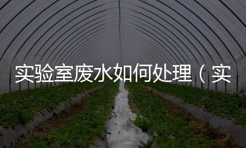 實驗室廢水如何處理（實驗室廢水綜合處理設備）