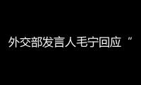 外交部發言人毛寧回應“拜登退選”：不作評論